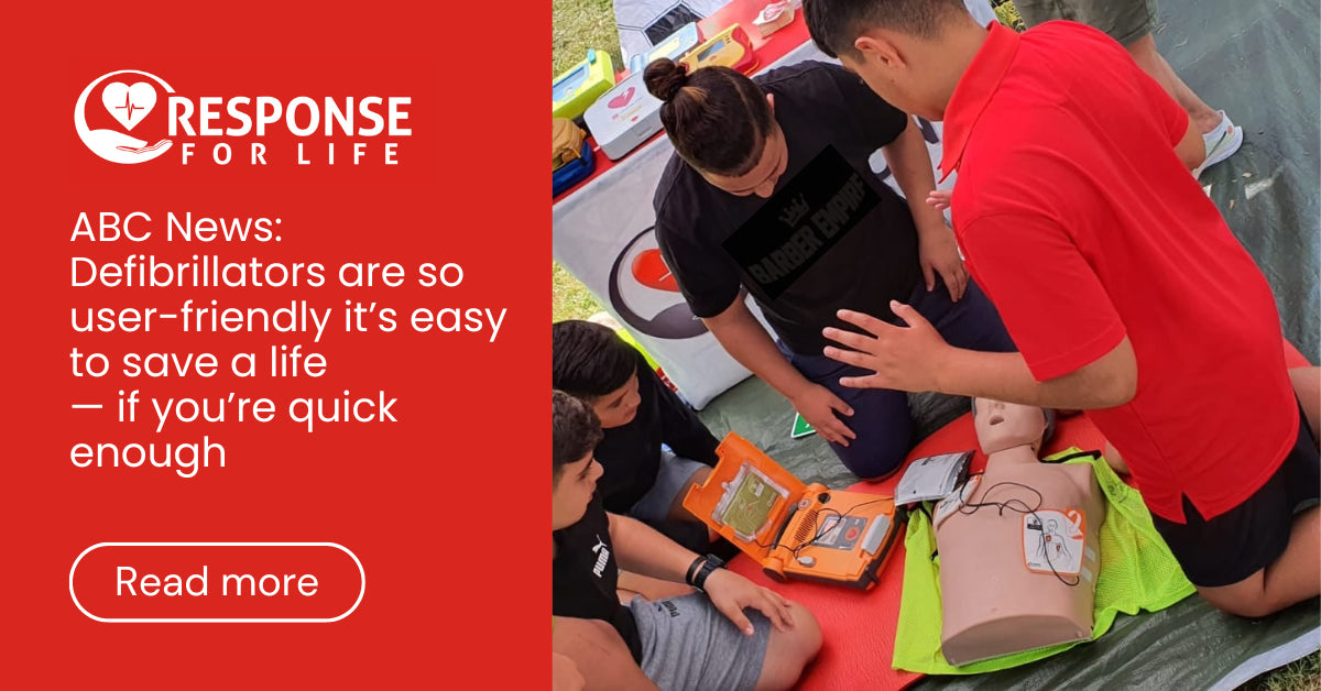 ABC News: Defibrillators are so user-friendly it’s easy to save a life — if you’re quick enough