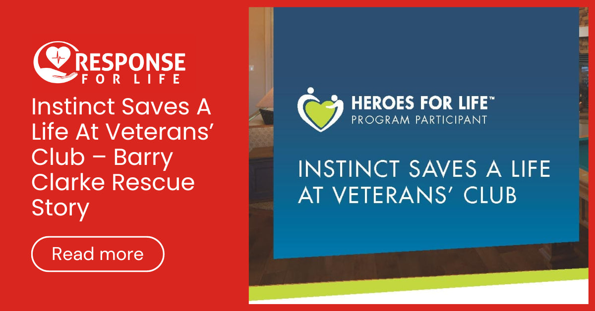 Instinct Saves A Life At Veterans’ Club – Barry Clarke Rescue Story