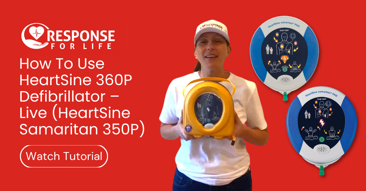 How To Use HeartSine 360P Defibrillator - Live (HeartSine Samaritan 350P)