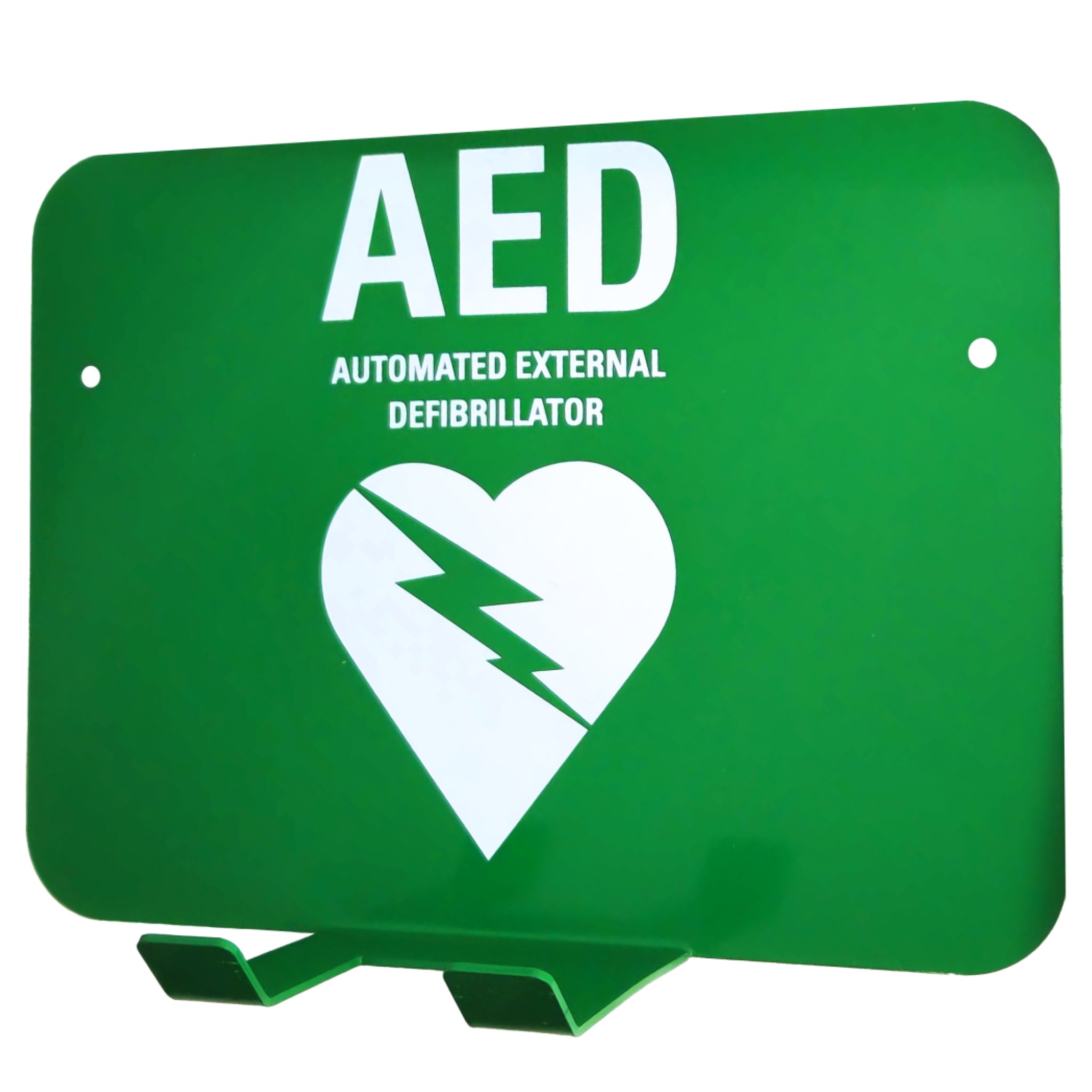 HeartSine Samaritan PAD 500P Defibrillator Package with Wall Bracket - Green Bracket