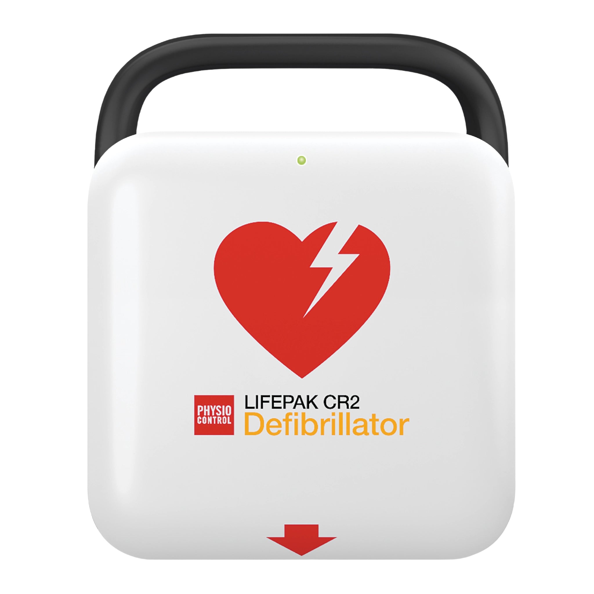 LIFEPAK CR2 Essential Defibrillator Package with Wall Cabinet - CARDIACT Alarmed AED Wall Cabinet with Strobe Light CC-50