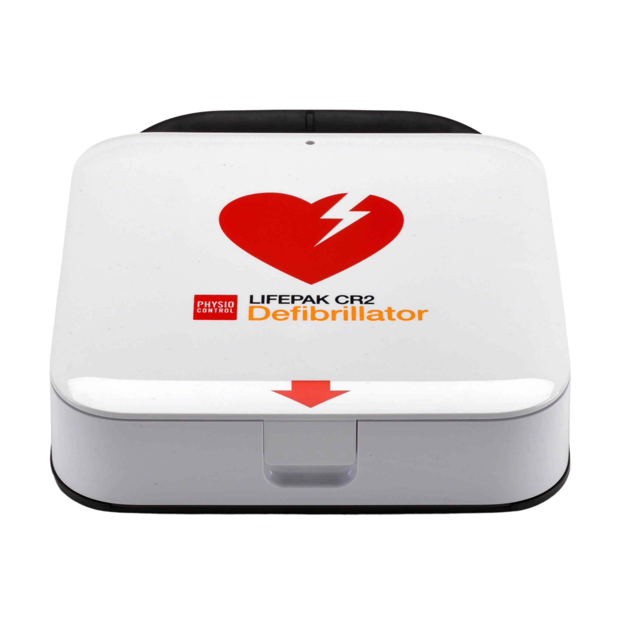LIFEPAK CR2 Essential Defibrillator Package with Wall Cabinet - CARDIACT Alarmed AED Wall Cabinet with Strobe Light CC-50