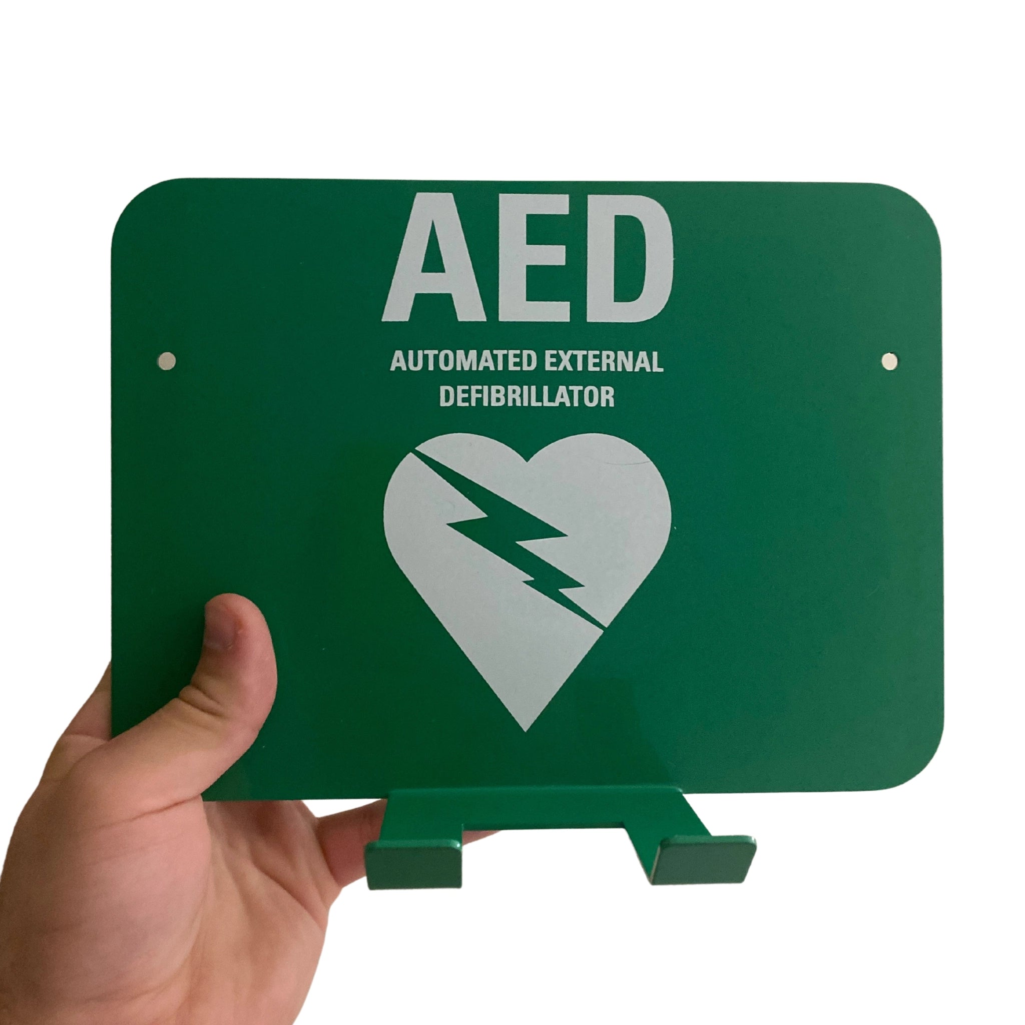 Green AED Wall Bracket