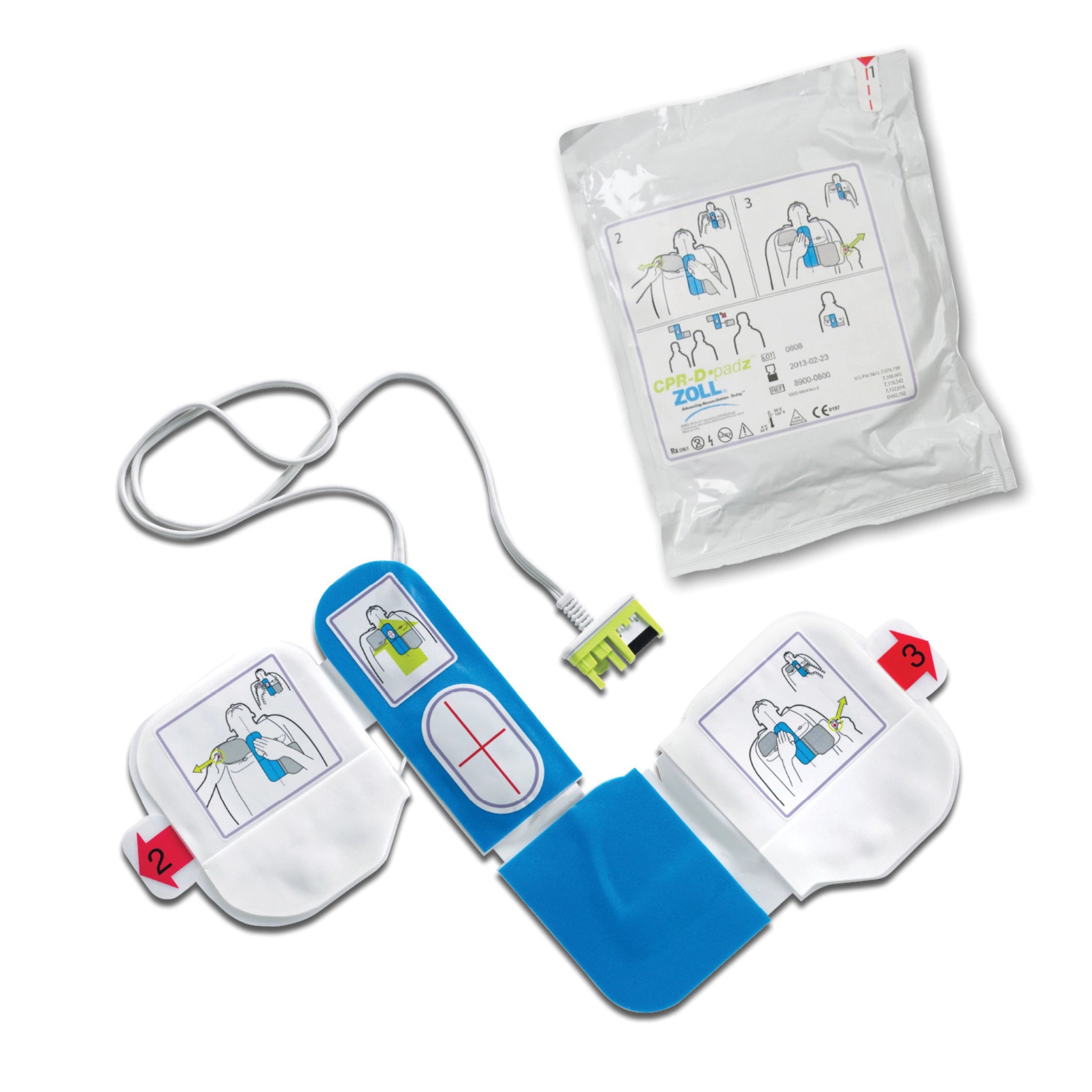 ZOLL AED Plus CPR-D padz - Replacement Adult Pads for the ZOLL AED PLUS