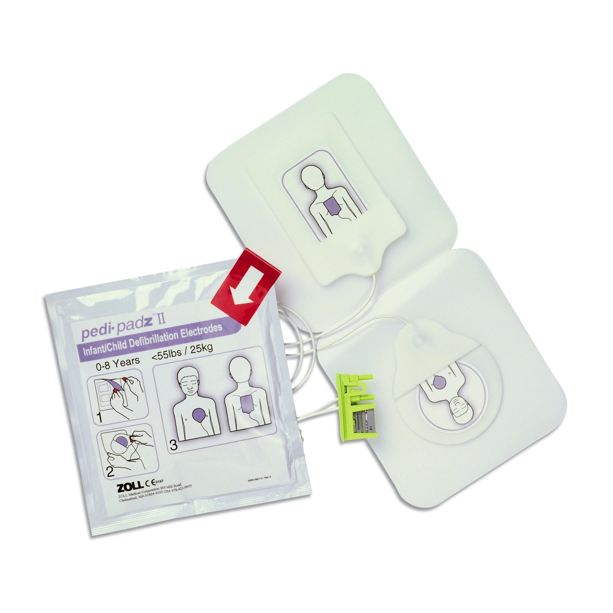 ZOLL AED Plus Defibrillator Child Pads (Pedi-Padz II) - Replacement Child Pads